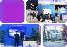 Collage of people taking pictures