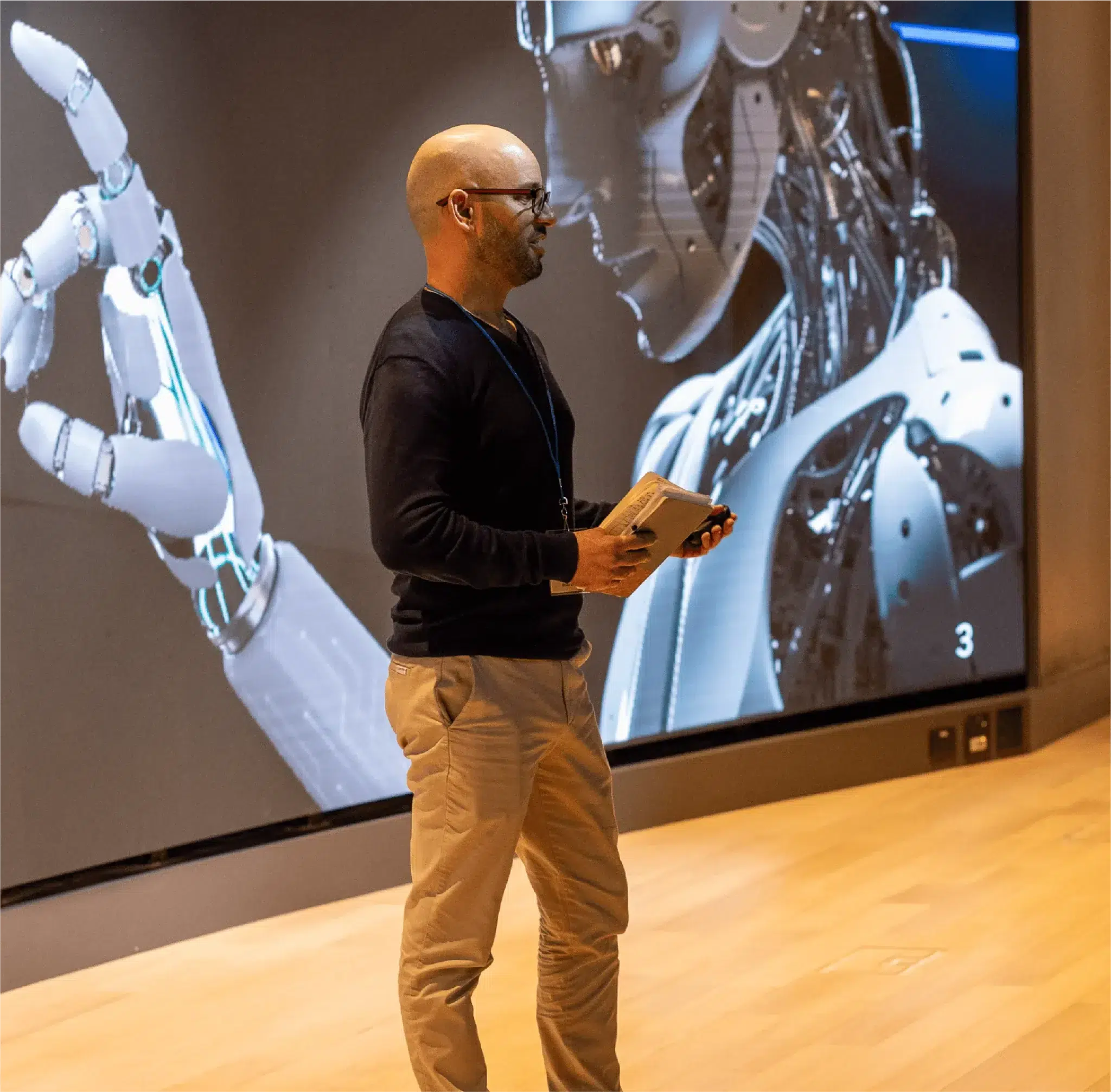 Person giving lecture