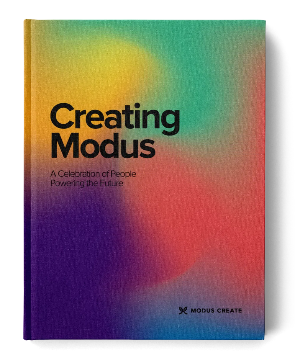 Book entitled "Creating Modus - A Celebration of People Powering the Future"