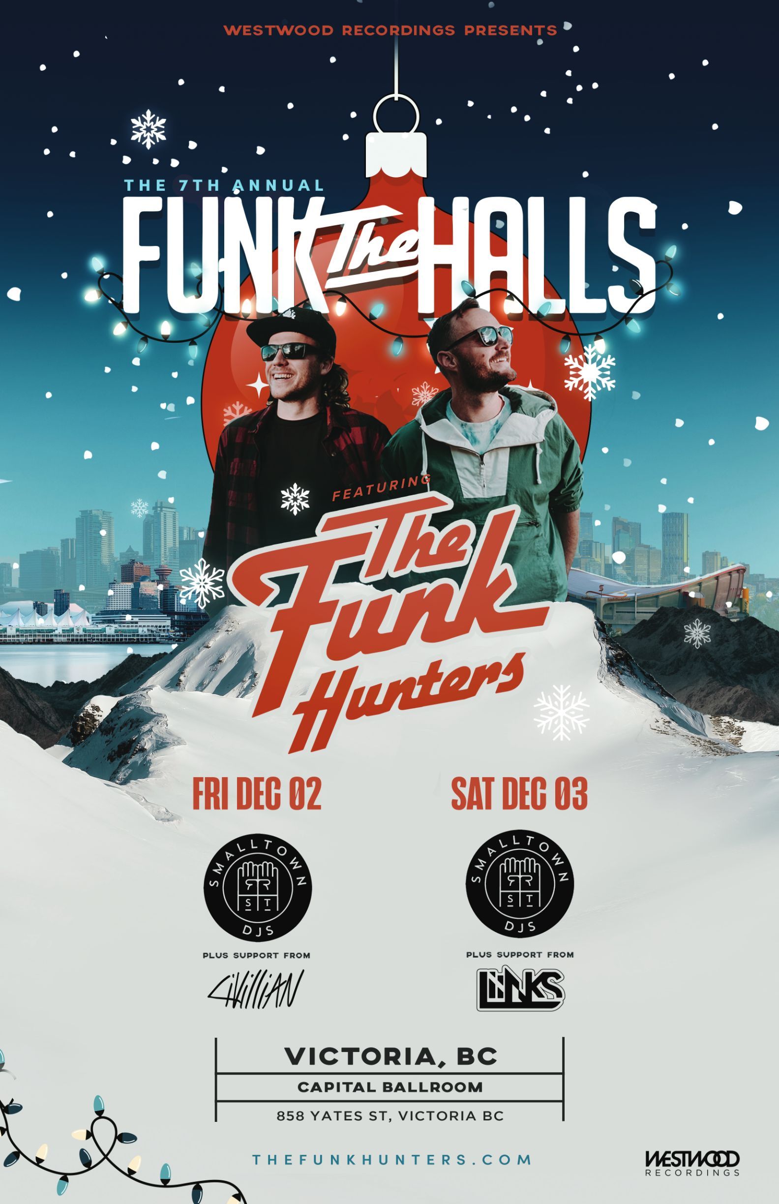 TFH - Funk the Halls 2022 - Poster 11 x 17 VICTORIA Both Nights