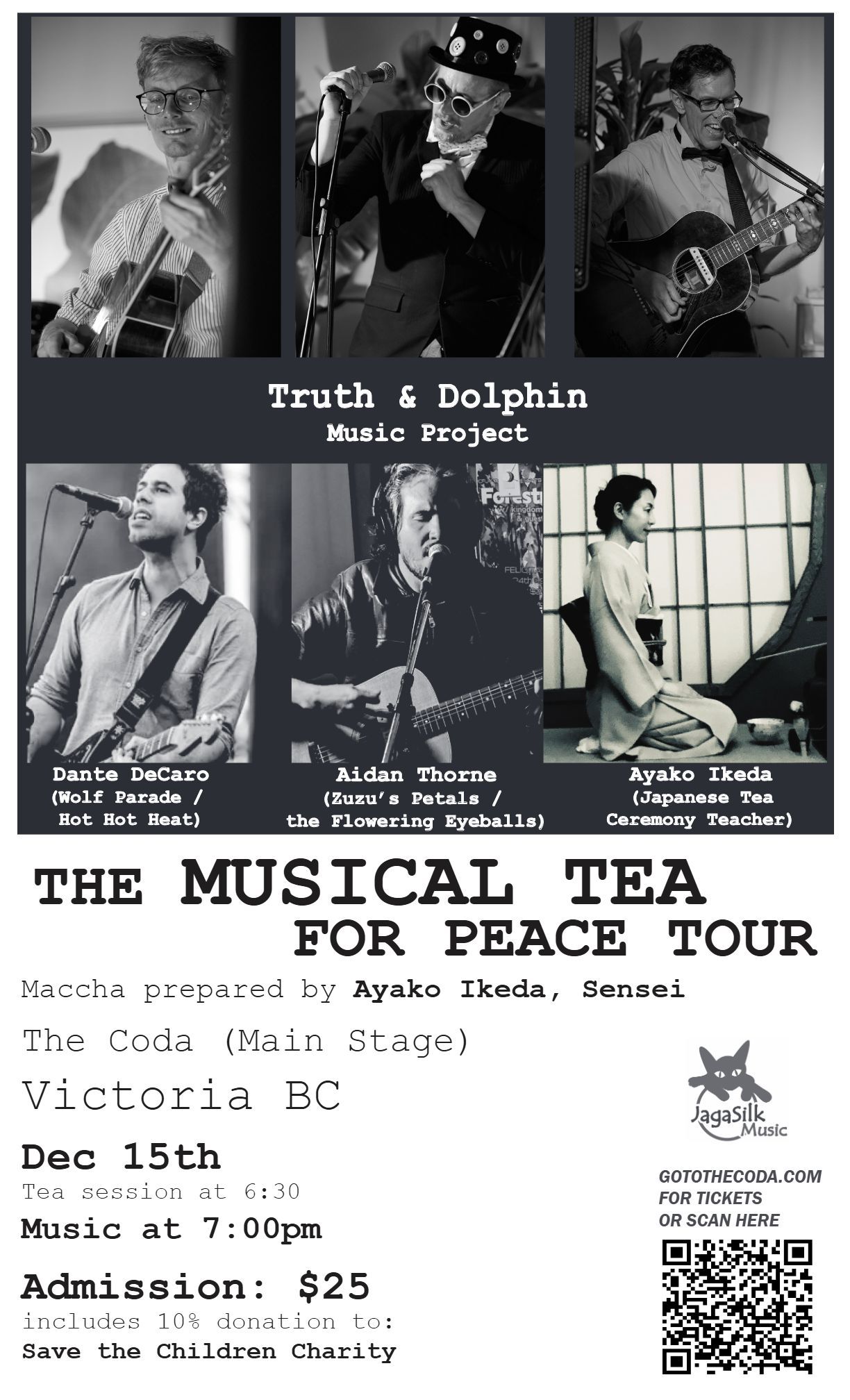 Musical Tea for Peace Poster VICTORIA the Coda Dec 15 2025