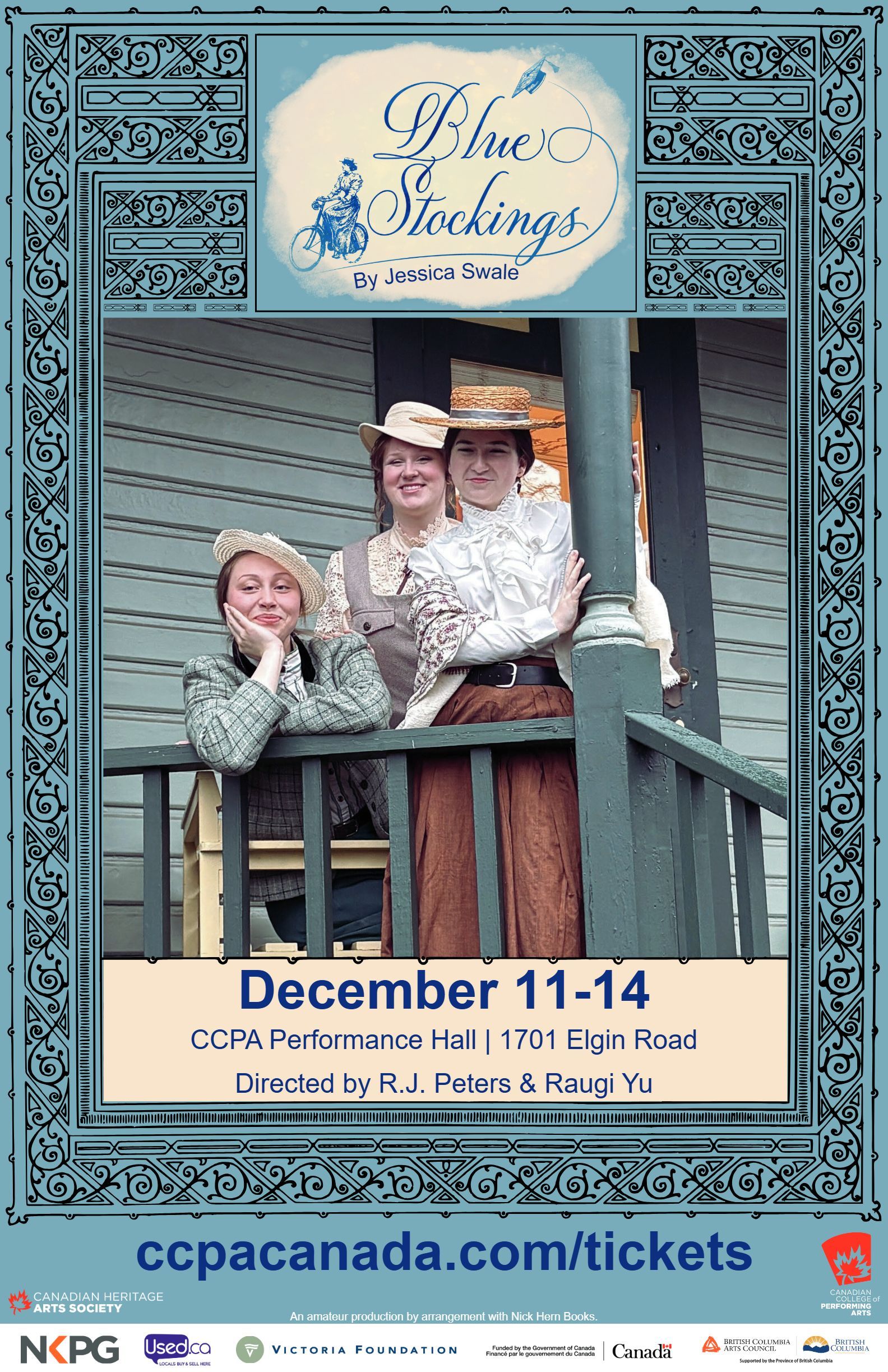 Blue stockings poster (11x17)