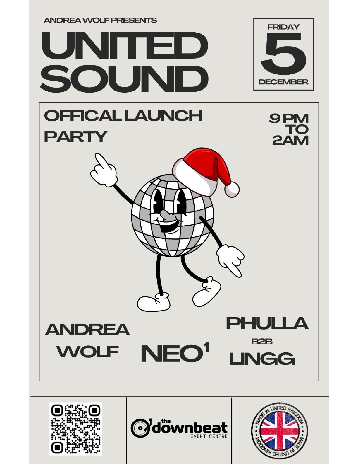 UNITED SOUND LAUNCH Dec 5th 11x17 Poster.png