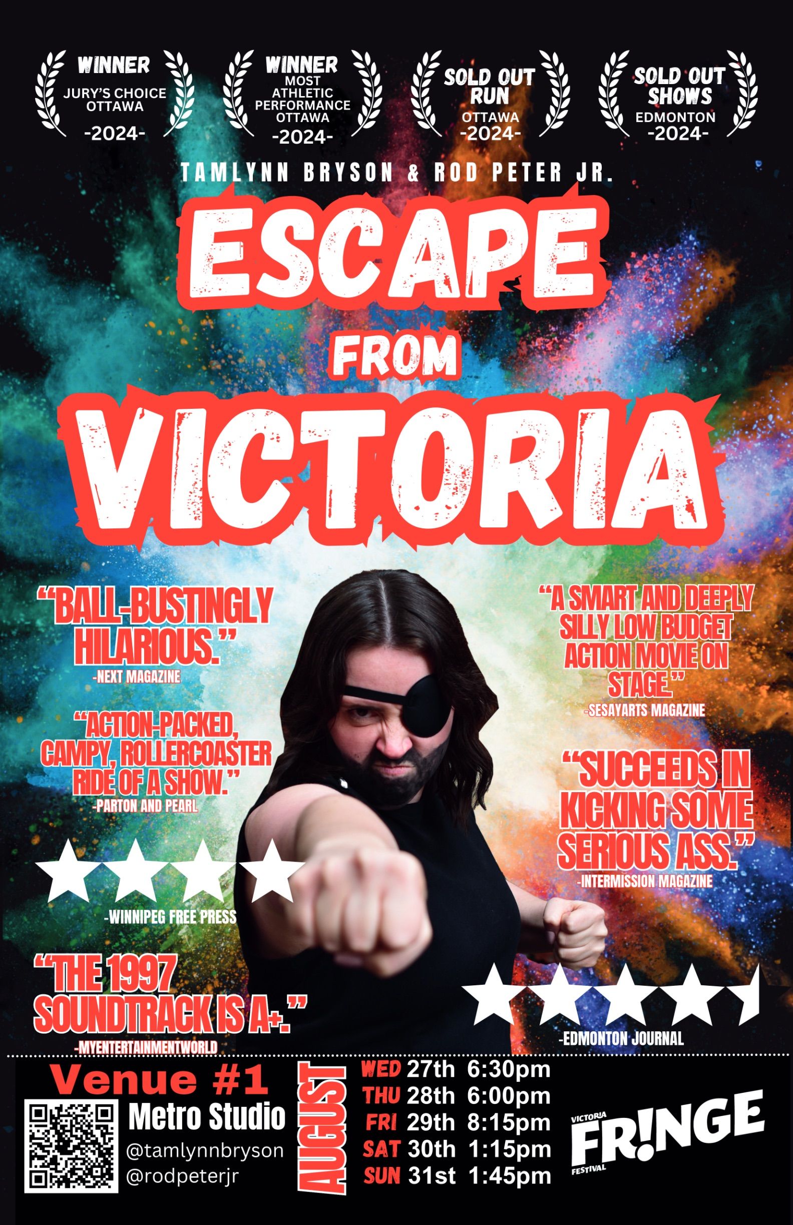 Escape from Victoria fringe poster