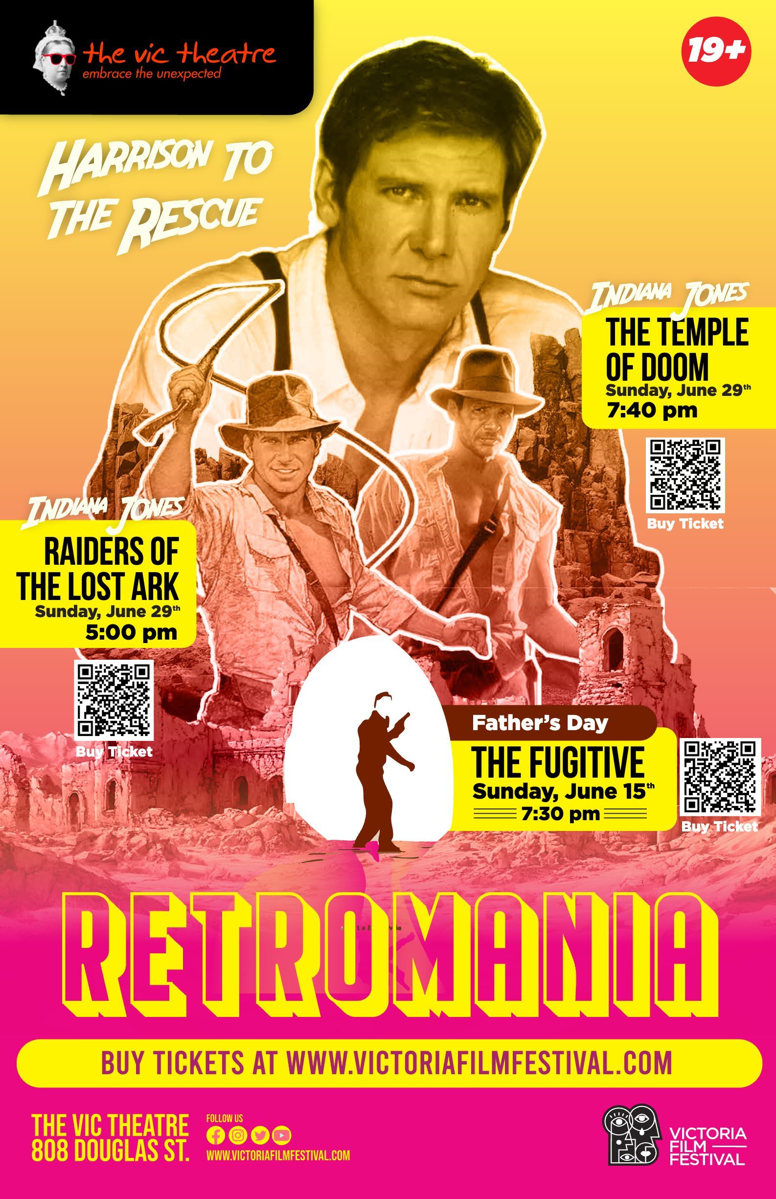 Retromania Harrison Ford The Vic Poster