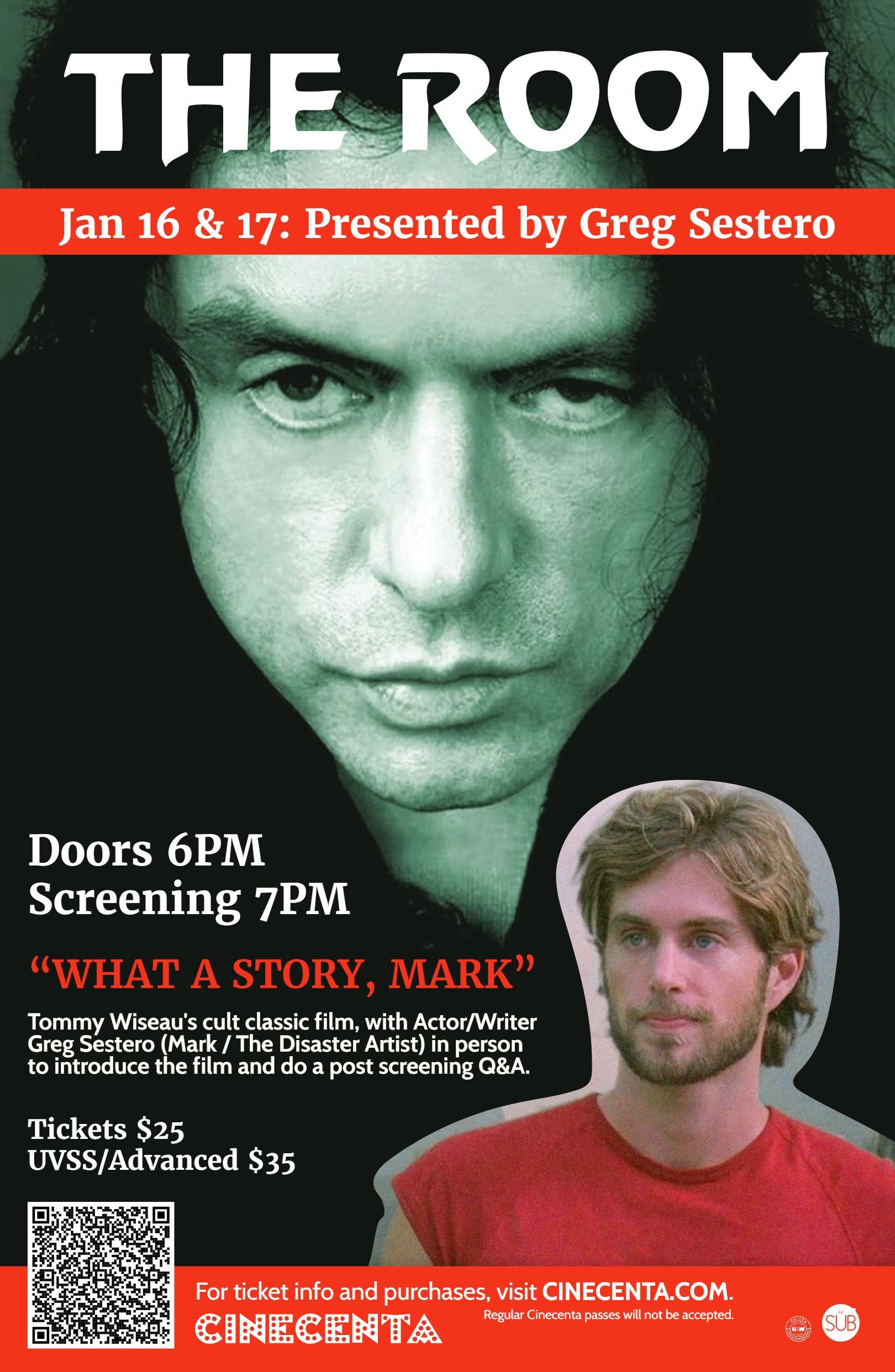The Room (Greg Sestero) Poster