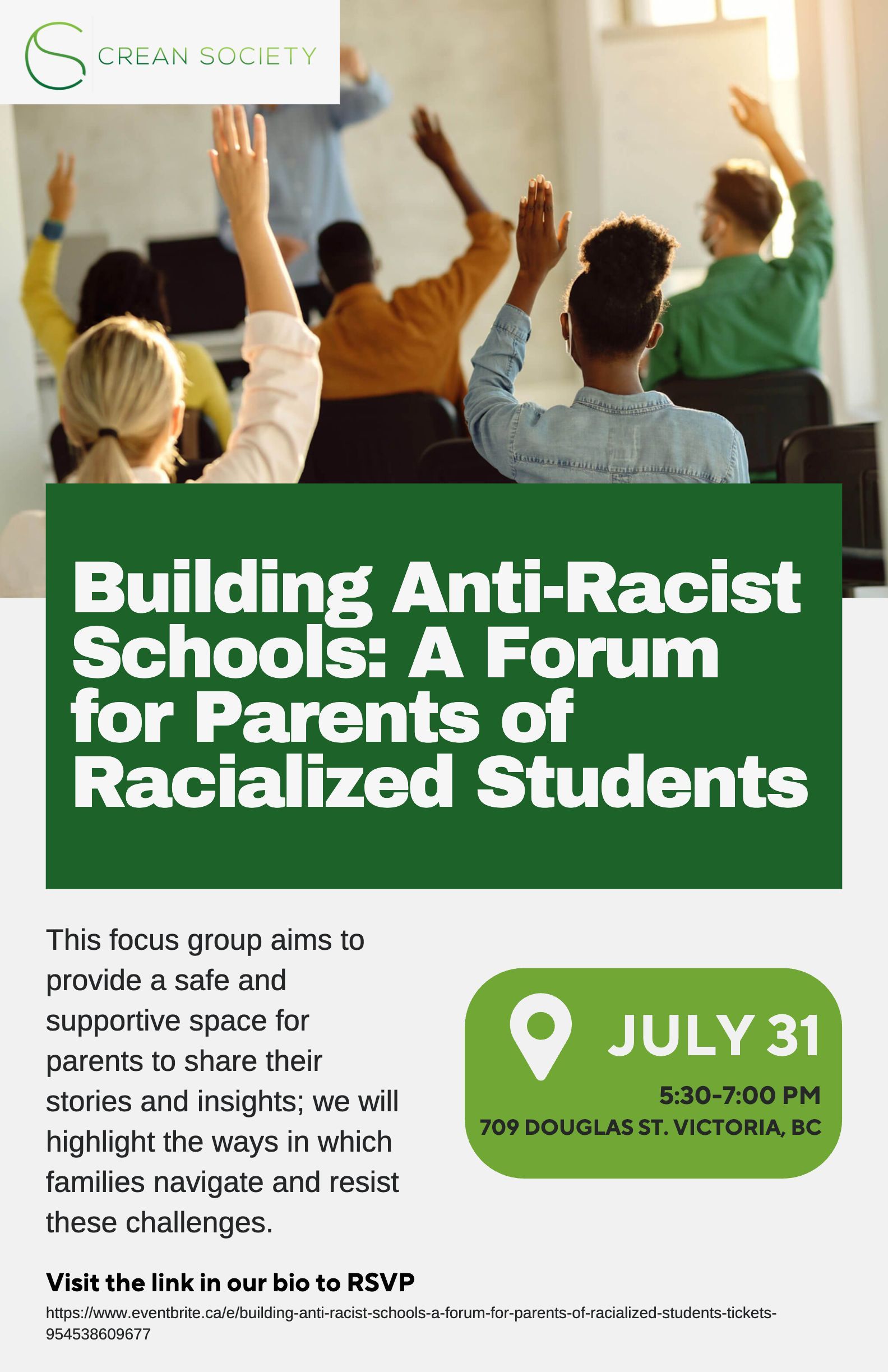 Building Anti-Racist Schools A Forum for Parents of Racialized Students (11 x 17 in)