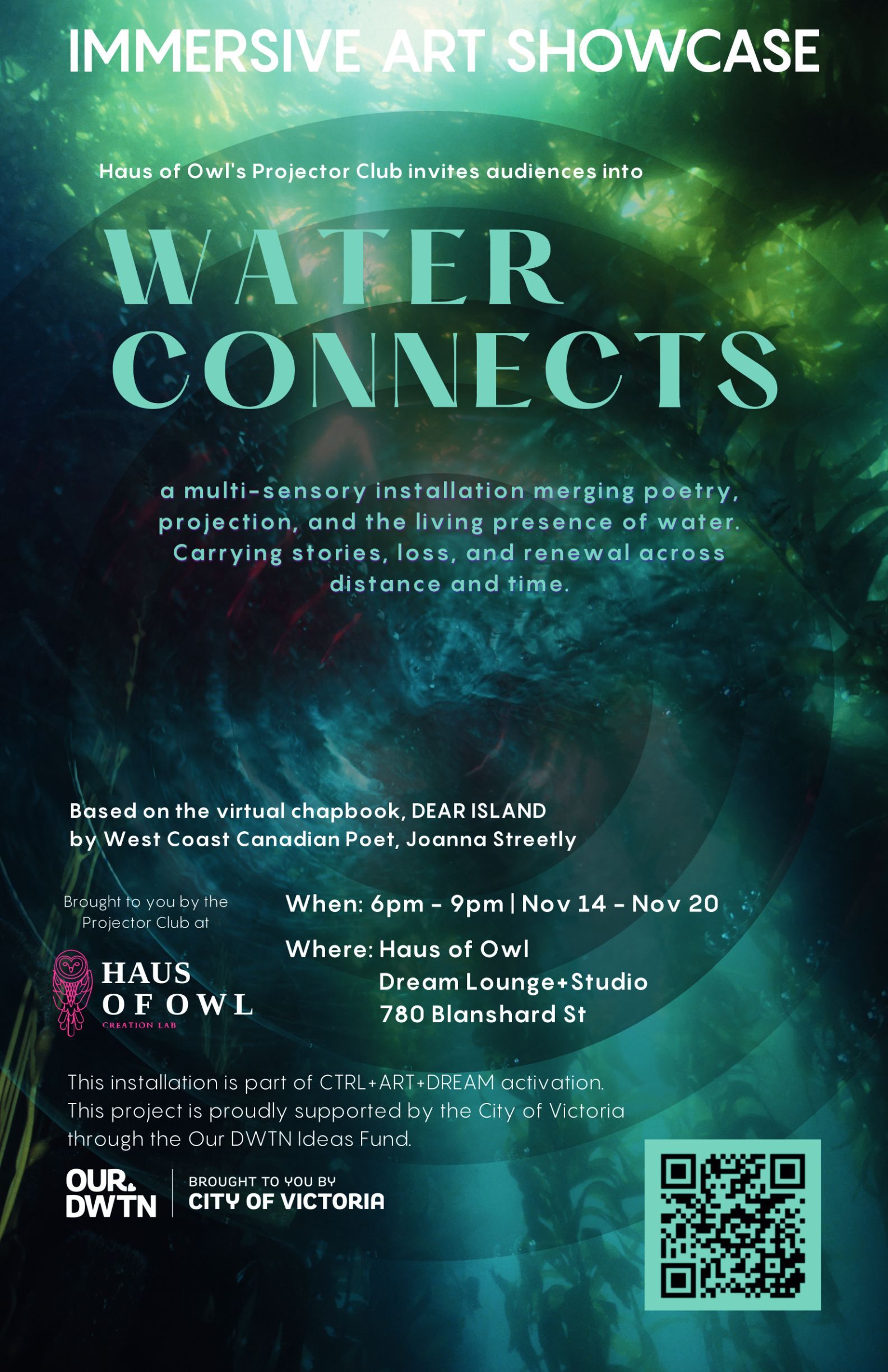 CTRL+ART+DREAM water connects poster