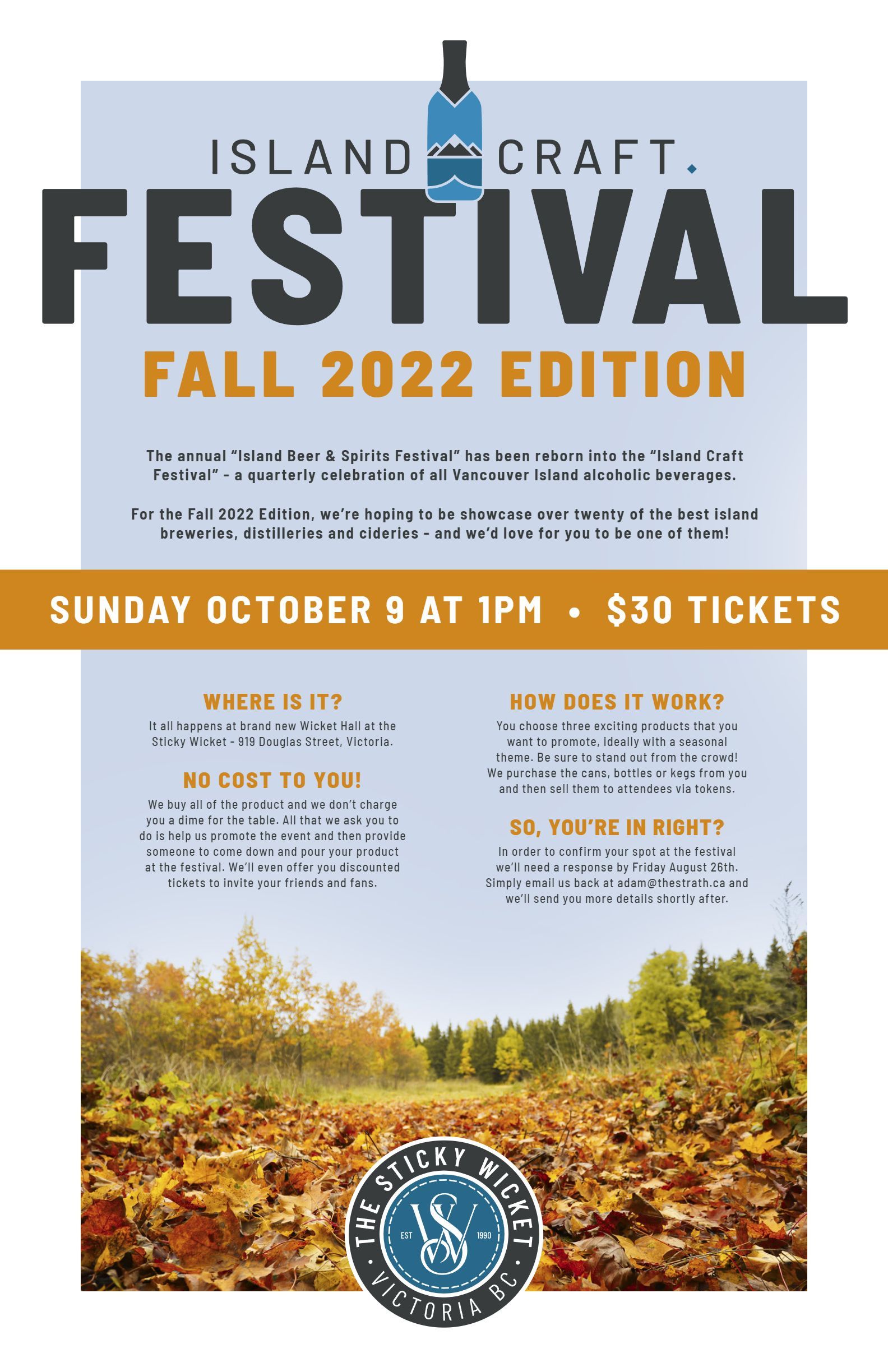Island Craft Festival Fall 2022 Invite