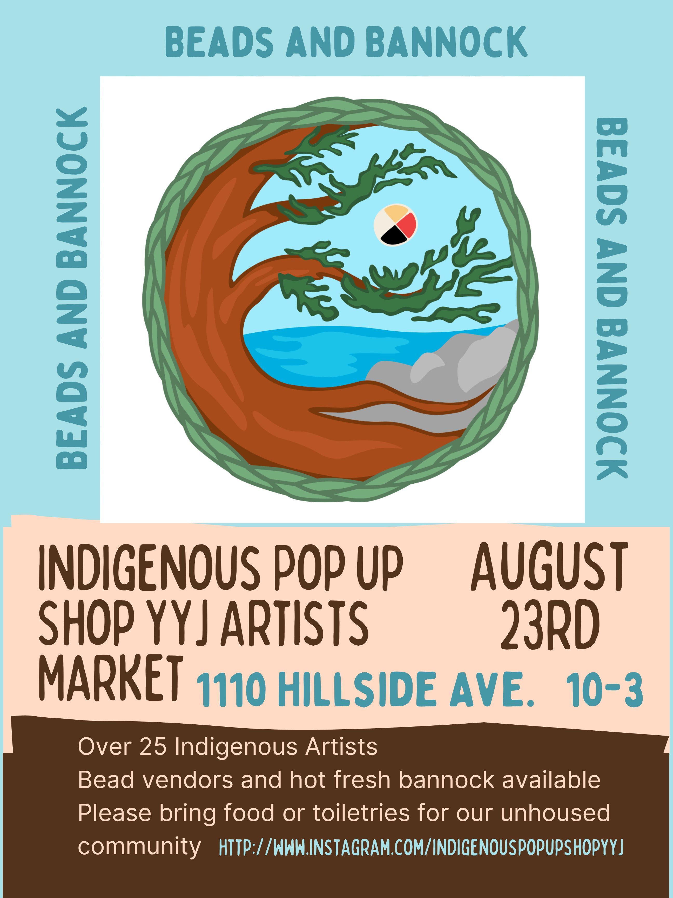 NAIDOC Week Poster in Blue Pink Organic Style (1)