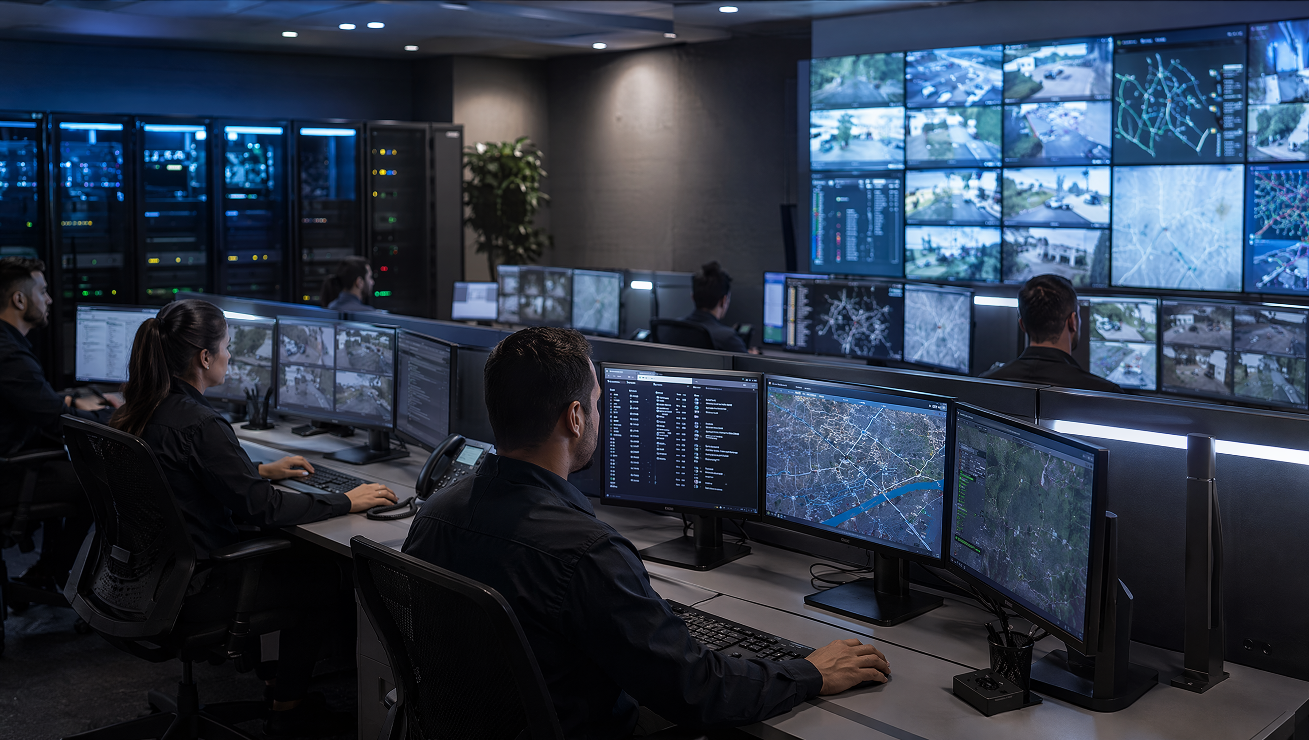 Estrutura de central de operações de segurança