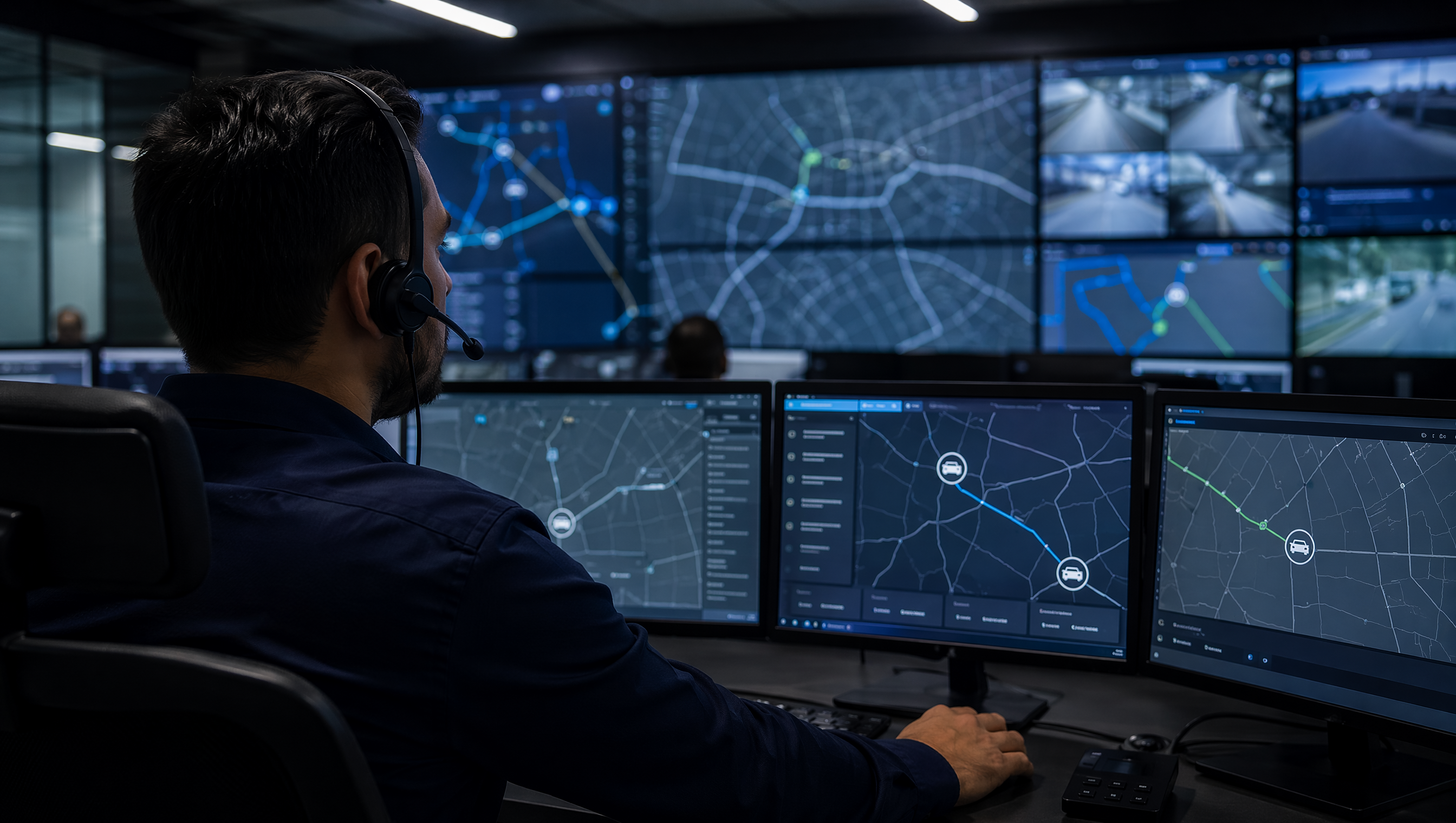 Central de monitoramento integrada à gestão de frota