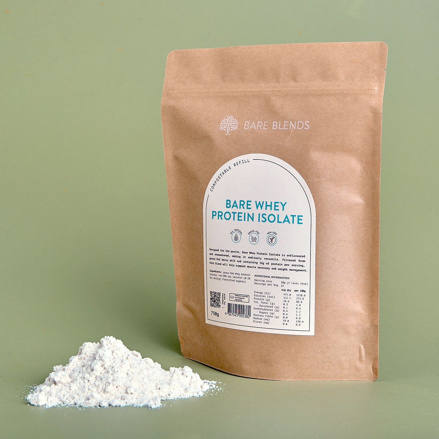 Bare Whey Protein Isolate powder