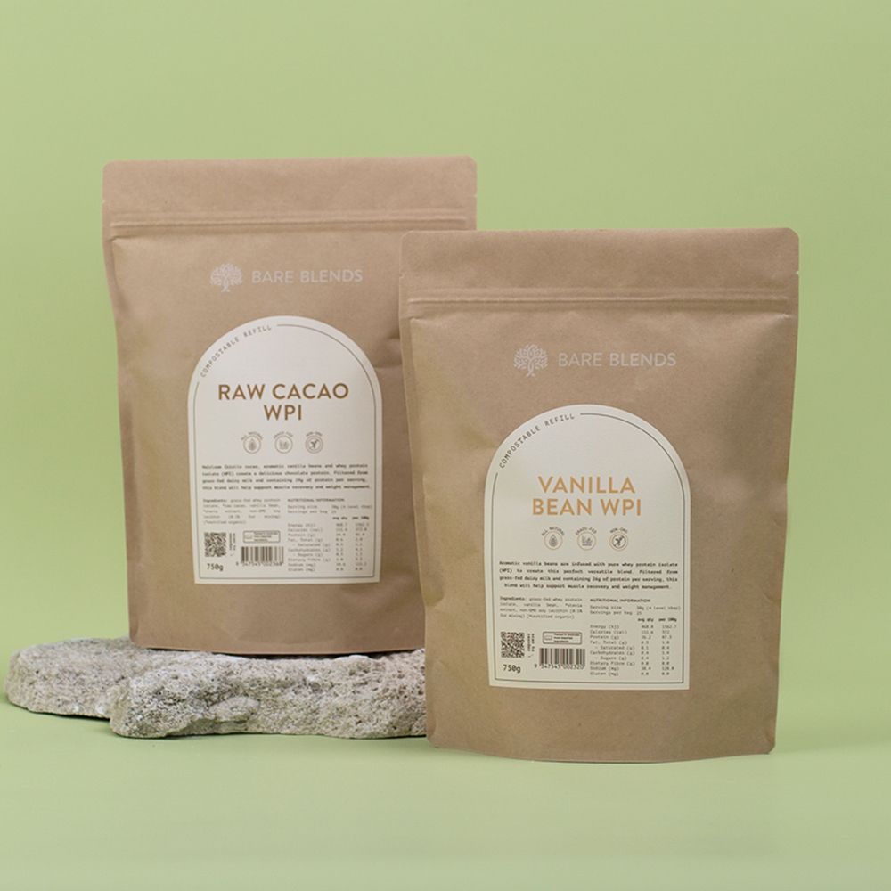 Vanilla cacao whey protein isolate bundle