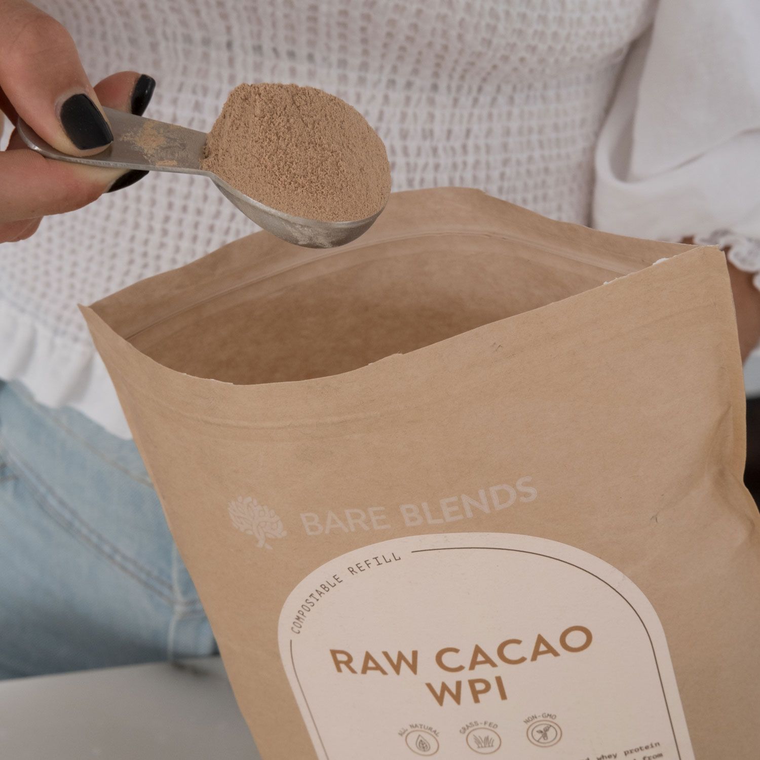 Raw Cacao WPI scoop powder