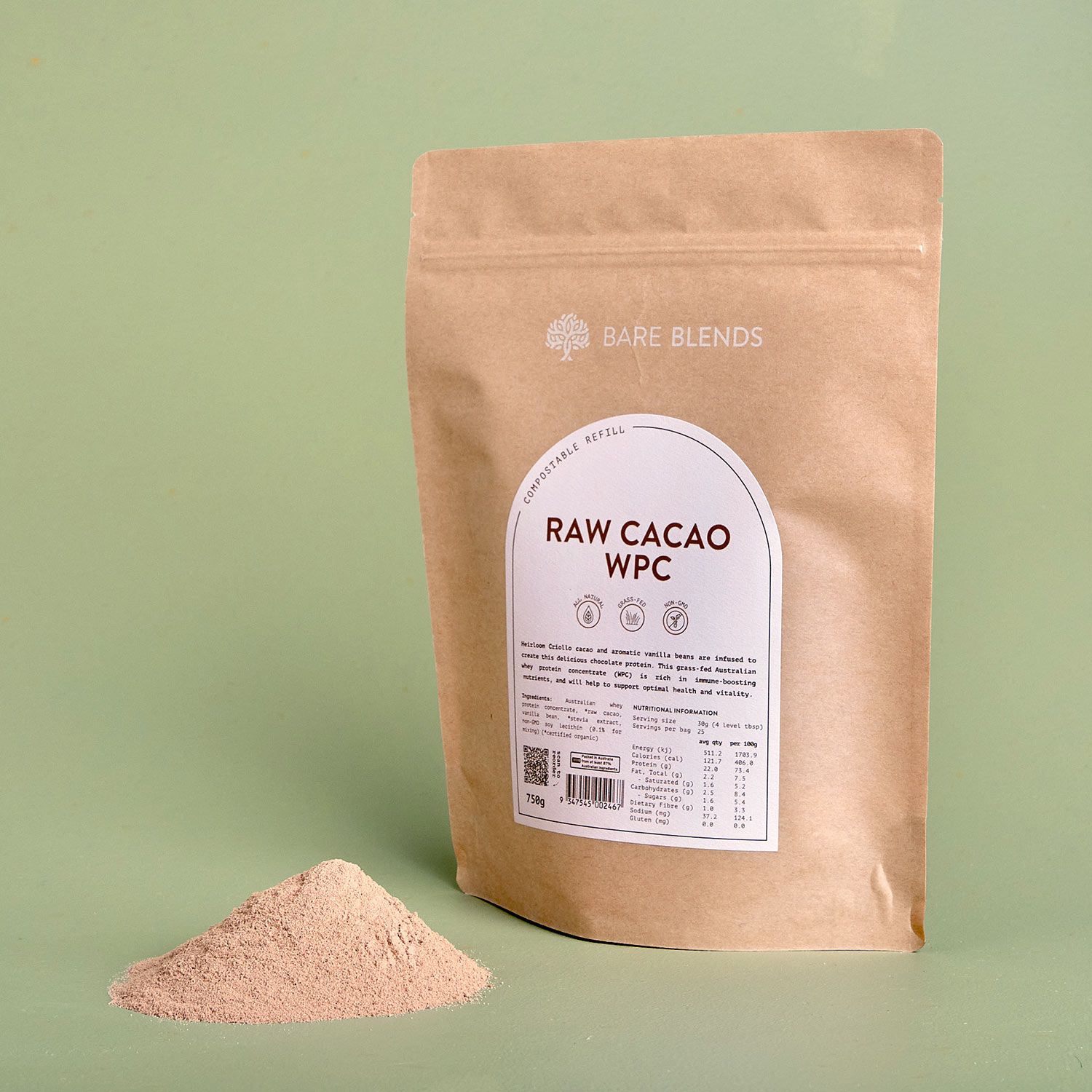 Raw Cacao WPC powder