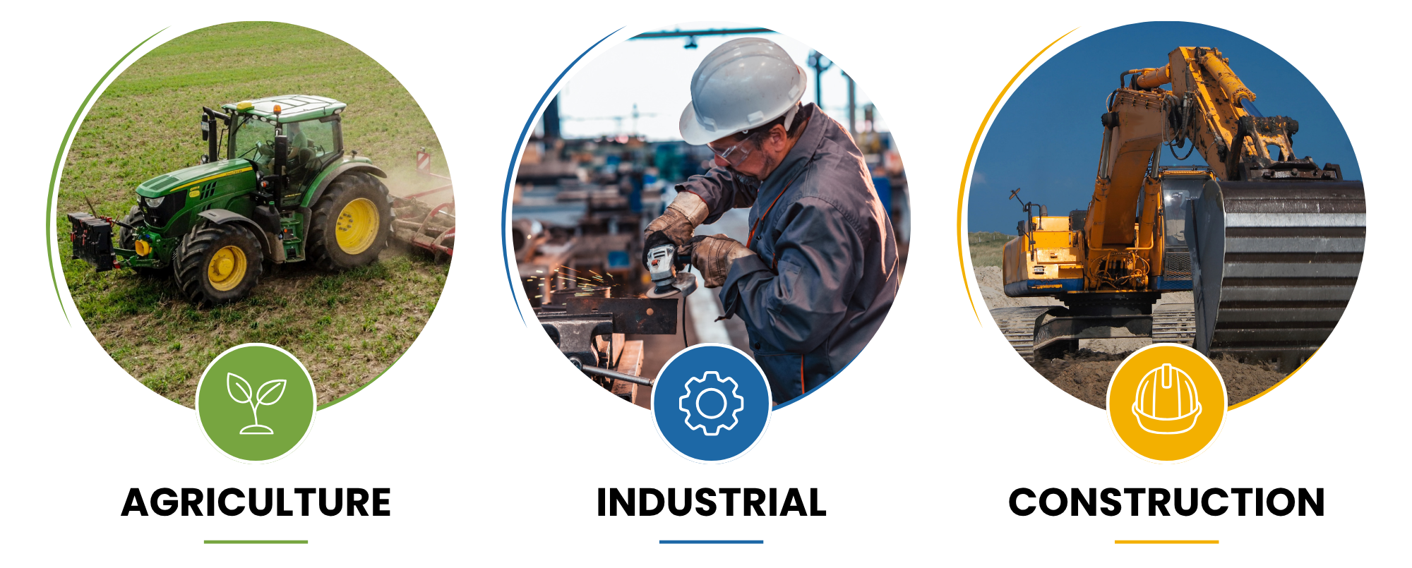 We connect equipment brands with real buyers across construction, agriculture and industrial markets.