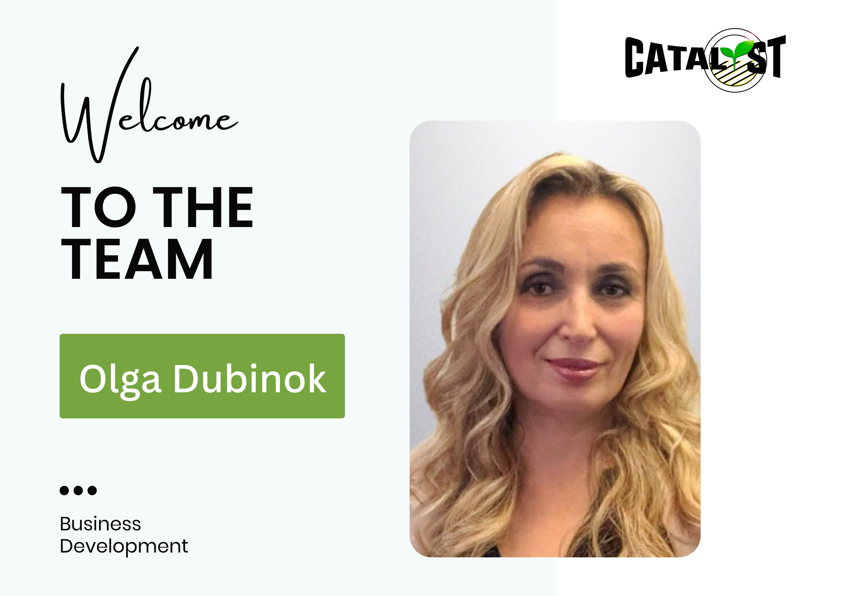 Catalyst Communications Network Hires Olga Dubinok to Spearhead Business Development 