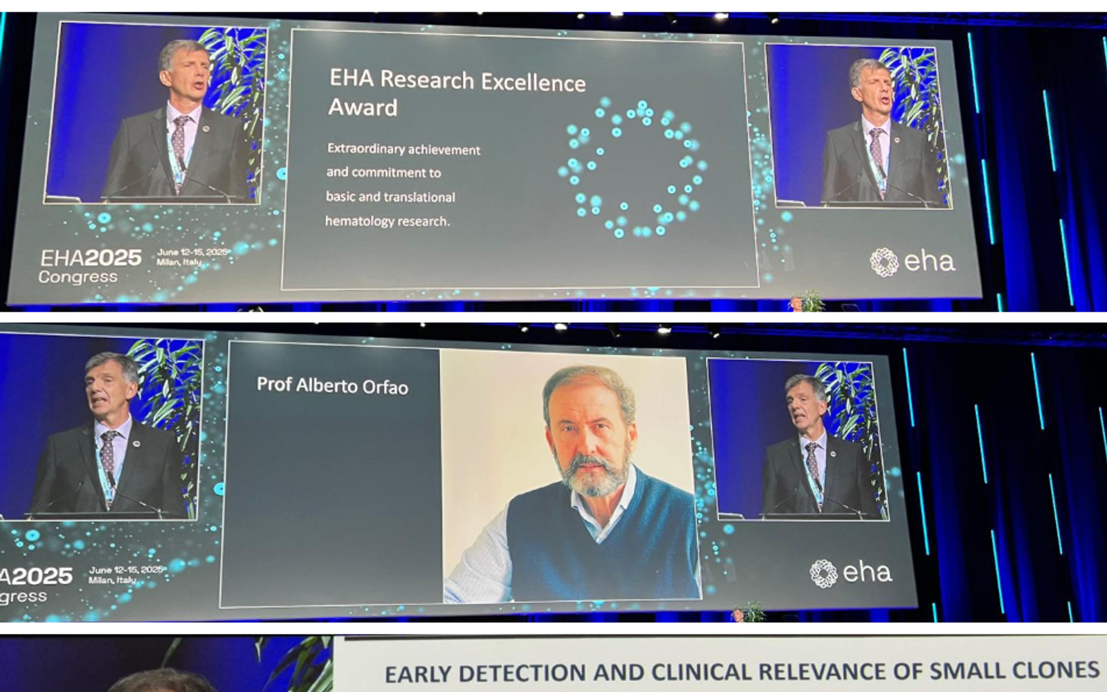 Co chair of EuroFlow Alberto Orfao wins EHA Research Excellence Award.