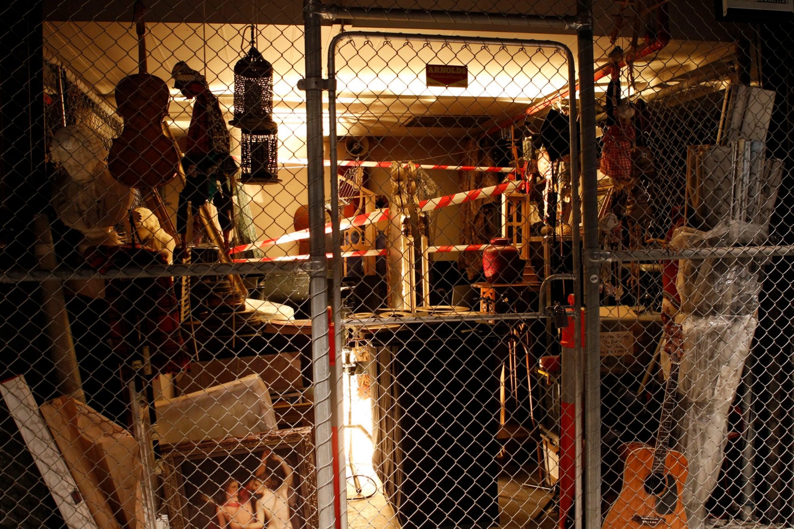 A cage full of equipment and instruments as part of Captives of the City by Chamber Made