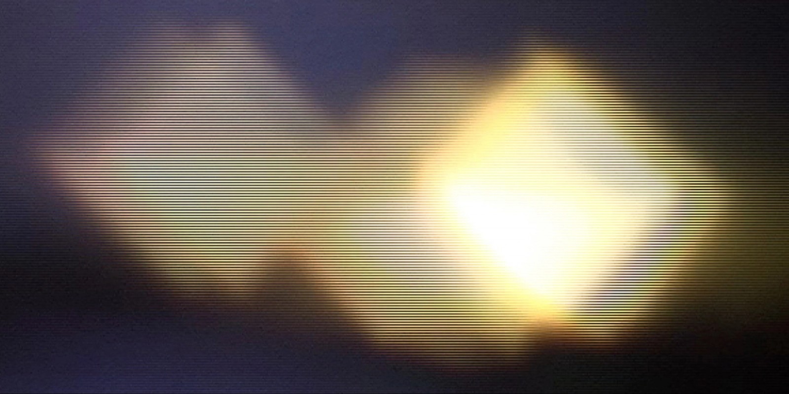 Bright fuzzy lights against a dark background from PM by Chamber Made