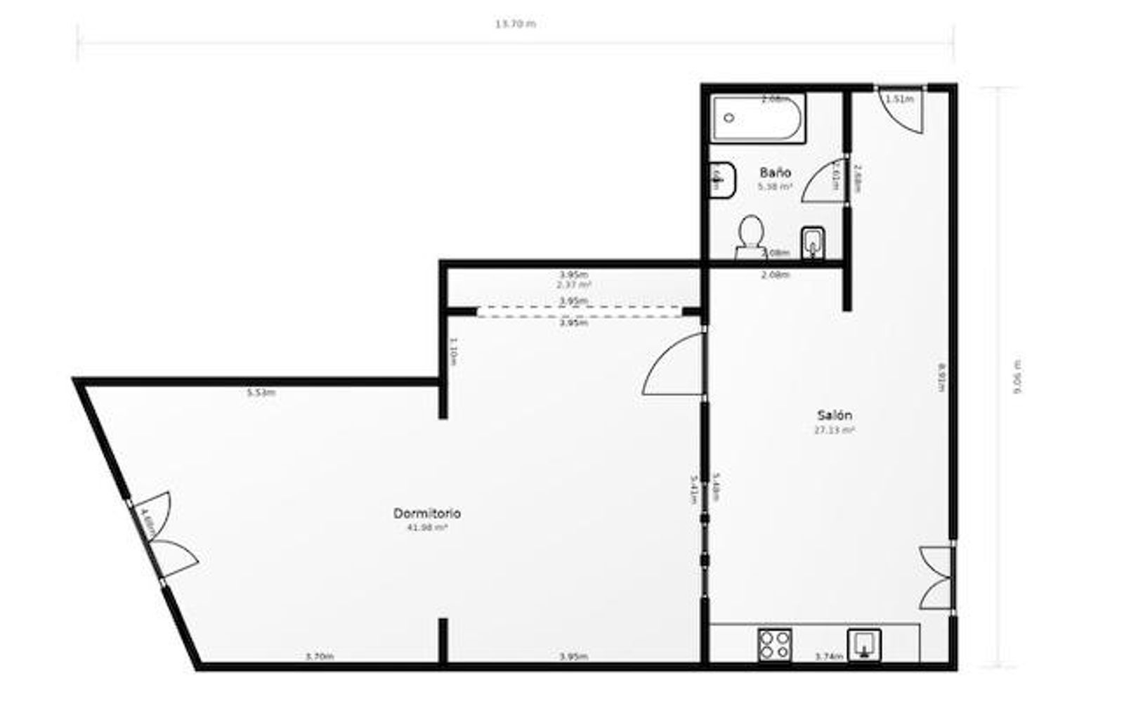 Estudio de 1 dormitorios, 1 baños y 75m² en venta en Barrio Gótico, Barcelona - foto 23 de 23