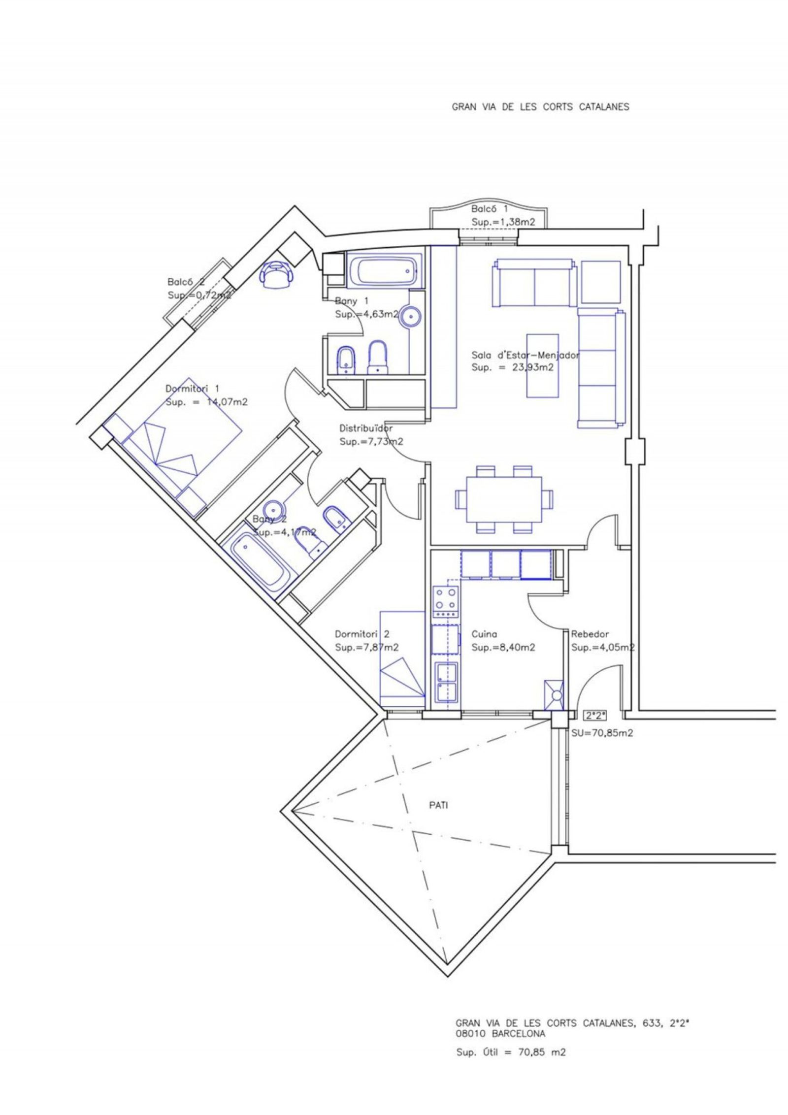 Piso de 2 dormitorios, 2 baños y 110m² en venta en Passeig de Gràcia, Barcelona - foto 27 de 27