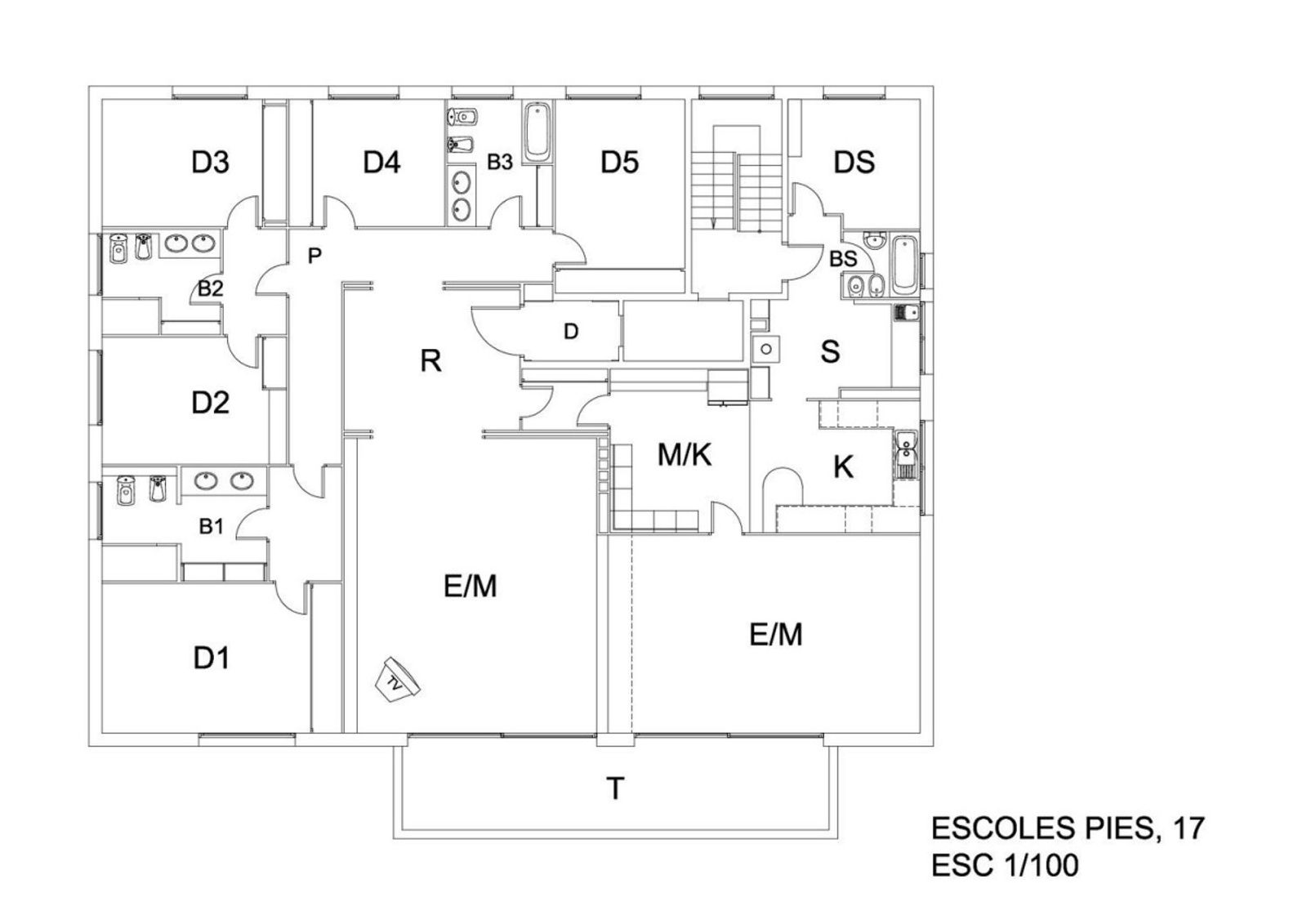 Apartamento de 3 dormitorios, 3 baños y 306m² en venta en Les Tres Torres, Barcelona - foto 28 de 30