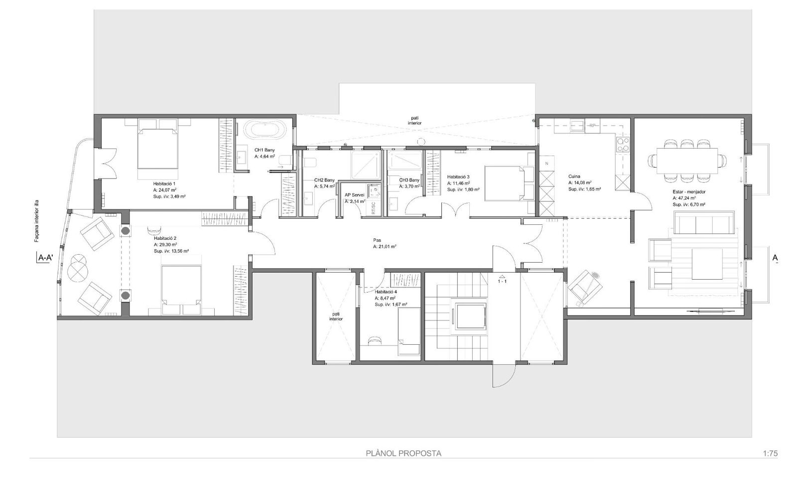 Apartamento de 4 dormitorios, 4 baños y 236m² en venta en Eixample, Barcelona - foto 33 de 33