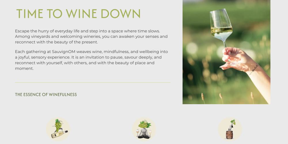 La sezione Time to wine down