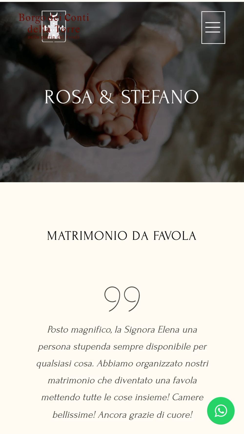 Un racconto di nozze con le parole degli sposi