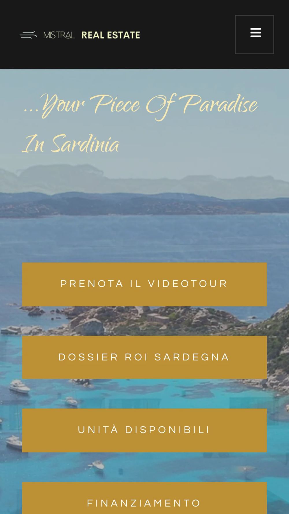 Home mobile con i percorsi di contatto