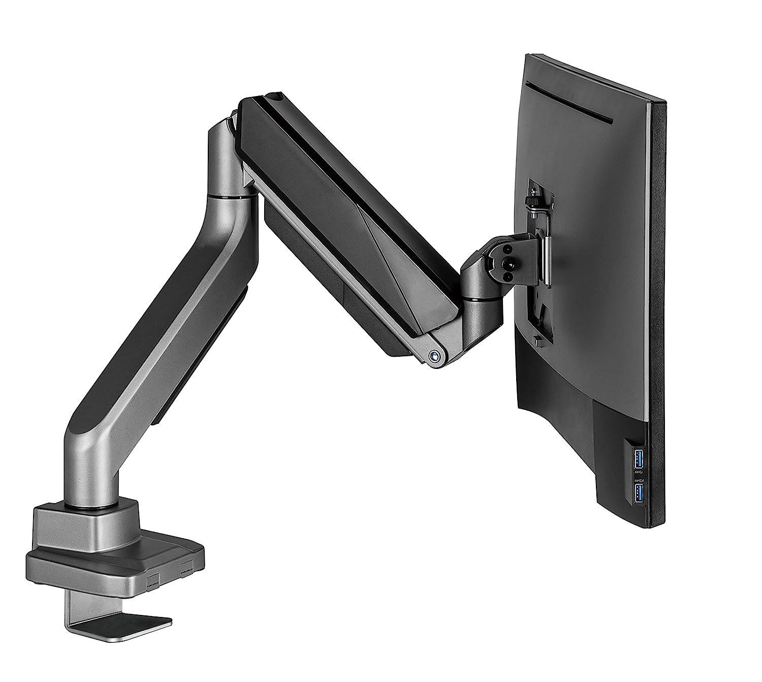 LUMI LDT52-C012 Heavy-Duty Gas Spring Monitor Arm for Ultrawide & Curved Displays