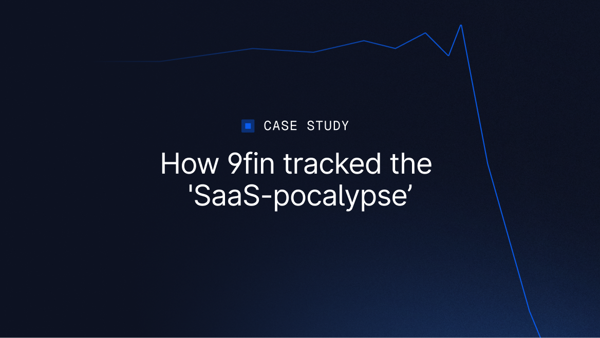 The software sell-off: how 9fin tracked the 'SaaS-pocalypse’