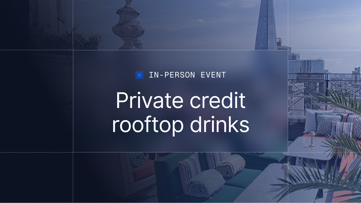 Private credit rooftop drinks