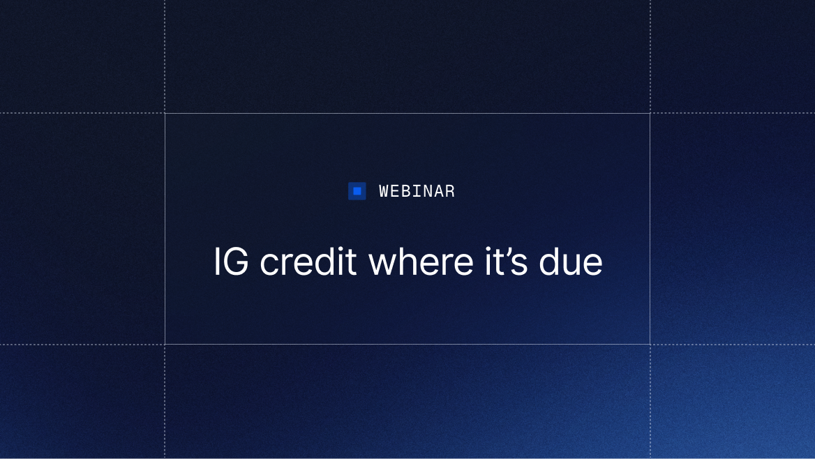 IG credit where it’s due