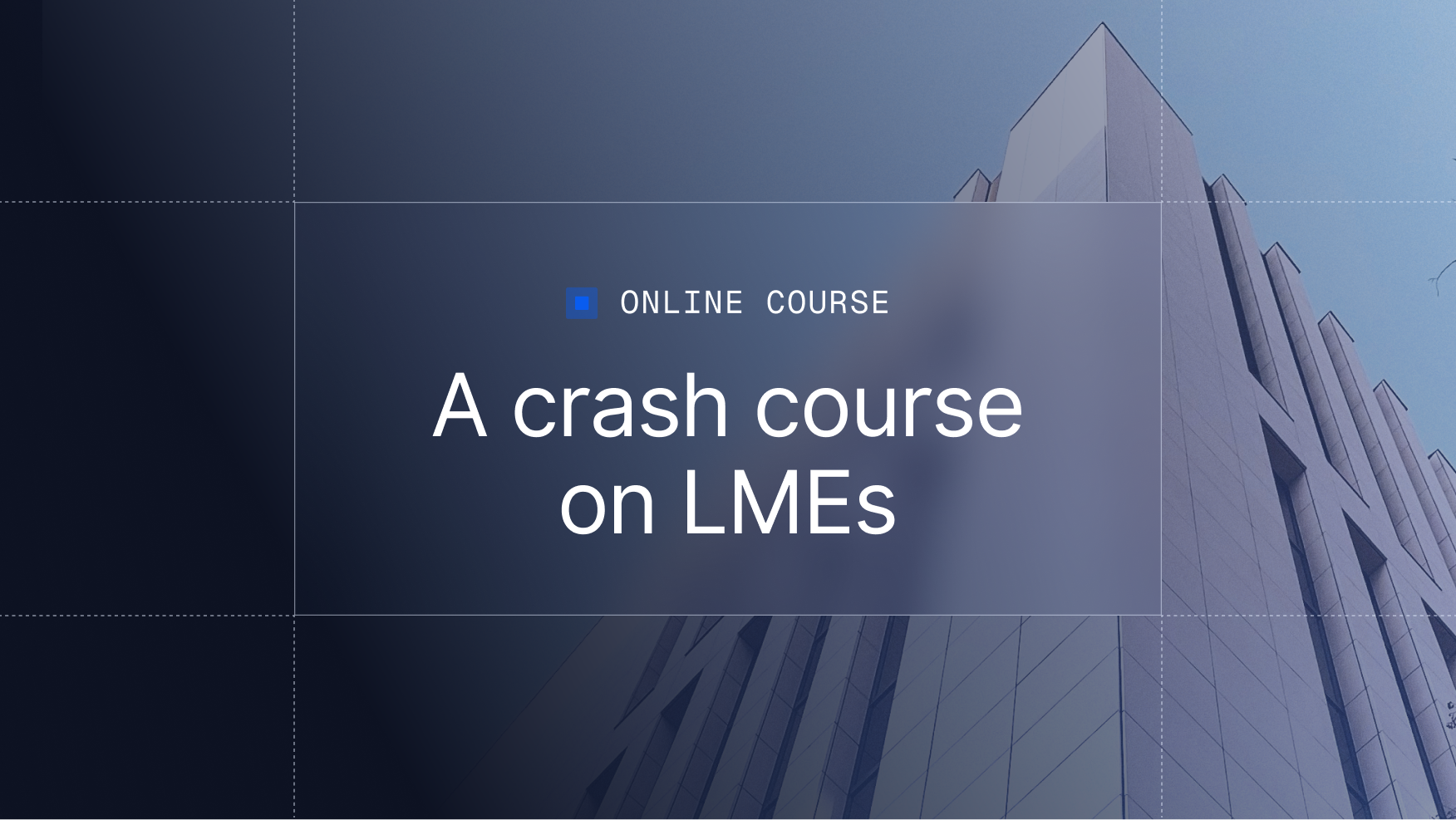 A crash course on LMEs