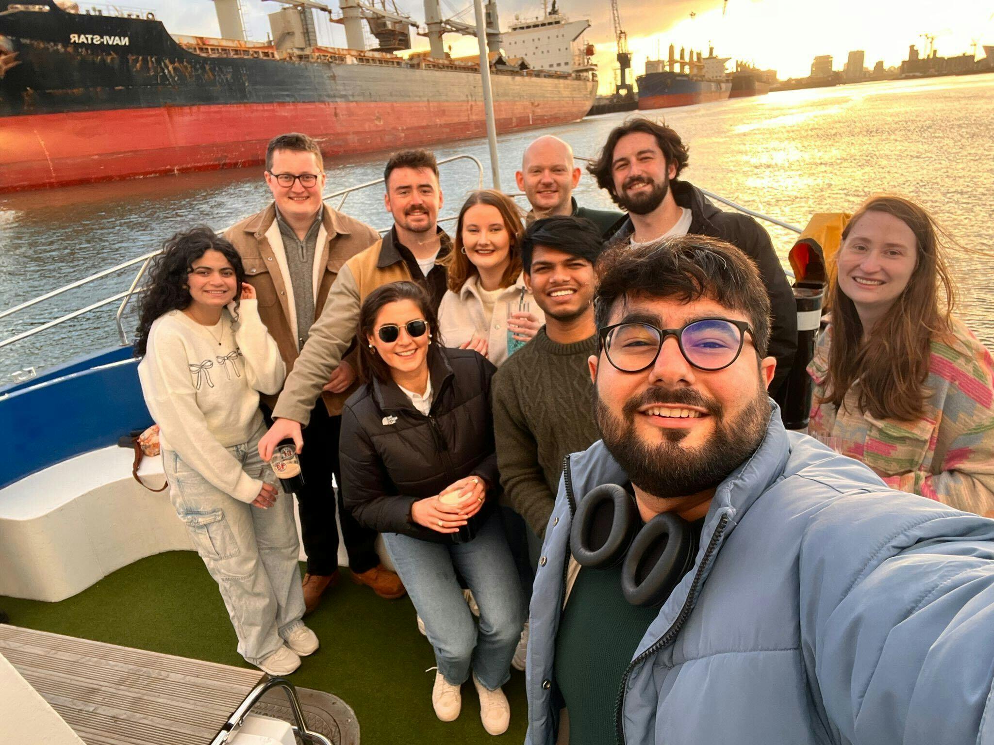 The data ops team, enjoying one of many team socials!