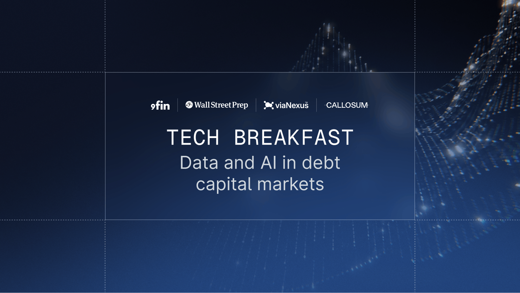 New York tech breakfast  — Data and AI in capital markets