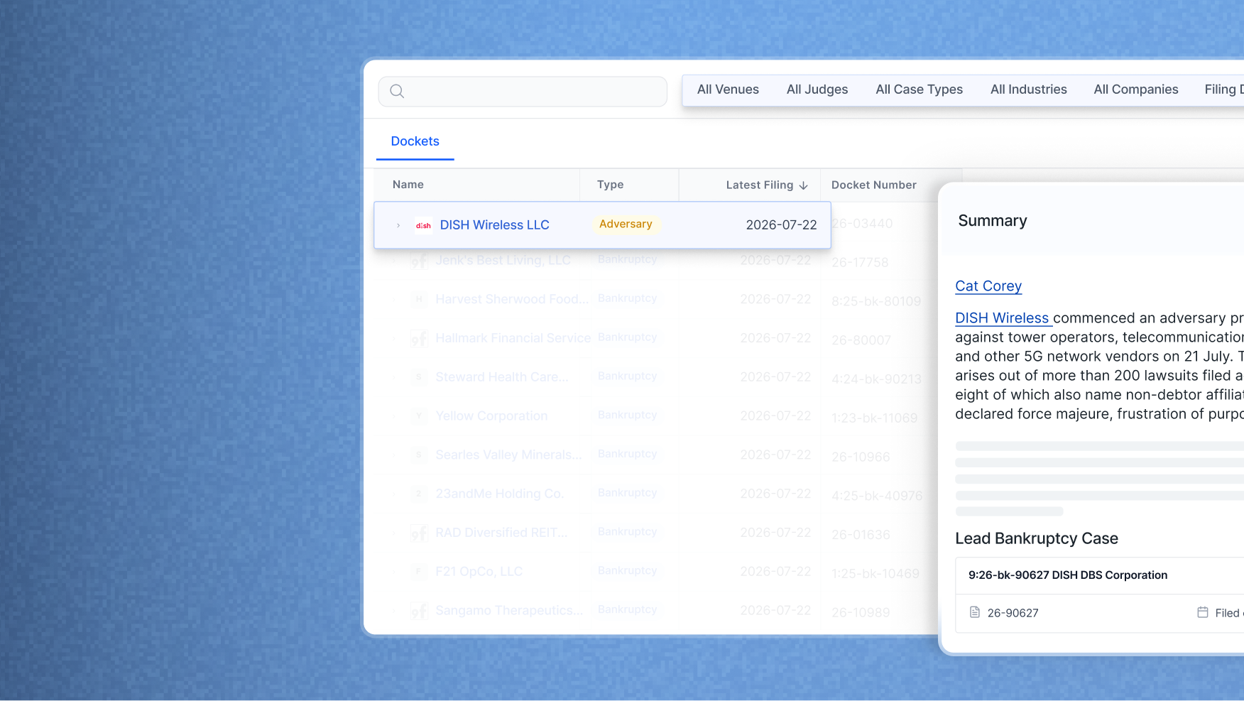 Conduct PACER-free precedent research with our new Dockets repository