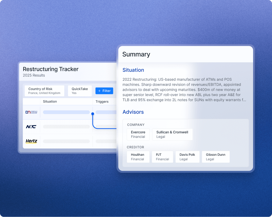 screenshot of summary information