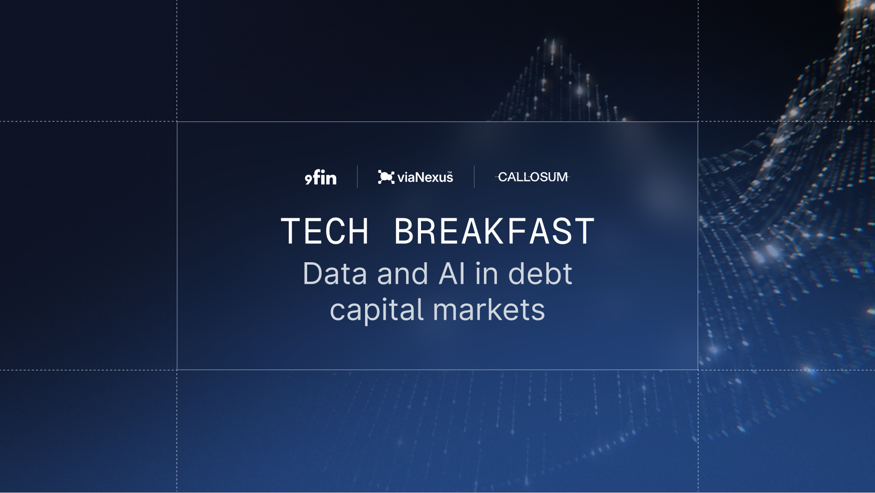 New York tech breakfast  — Data and AI in capital markets