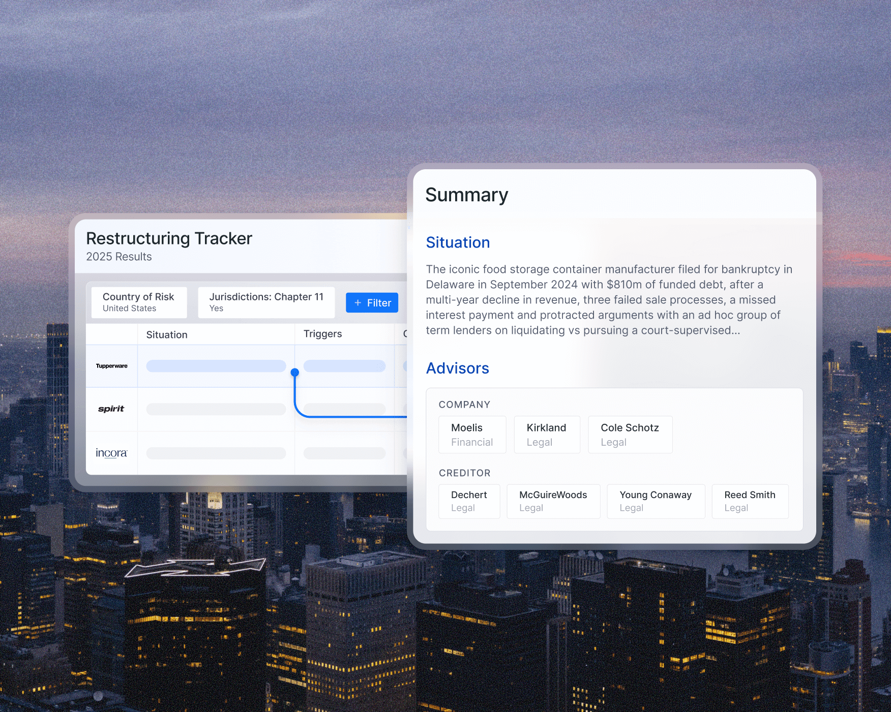screenshots of product over night skyline image