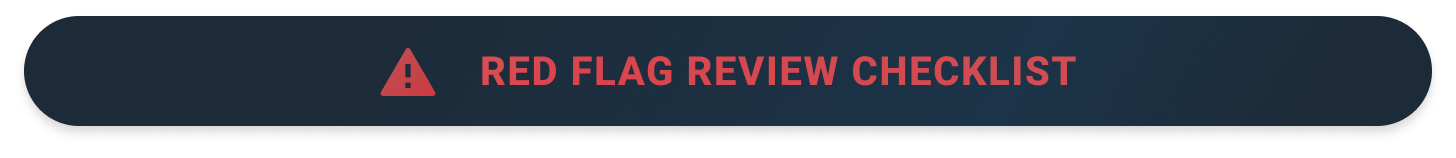 9fin Educational - Red Flag Review Checklist