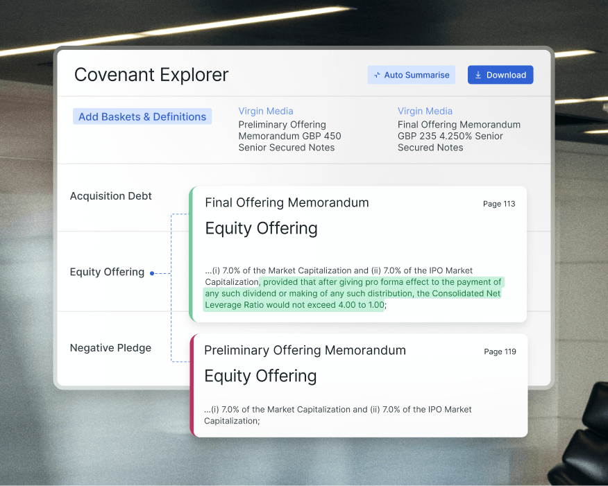 screen mockups of covenant explorer 