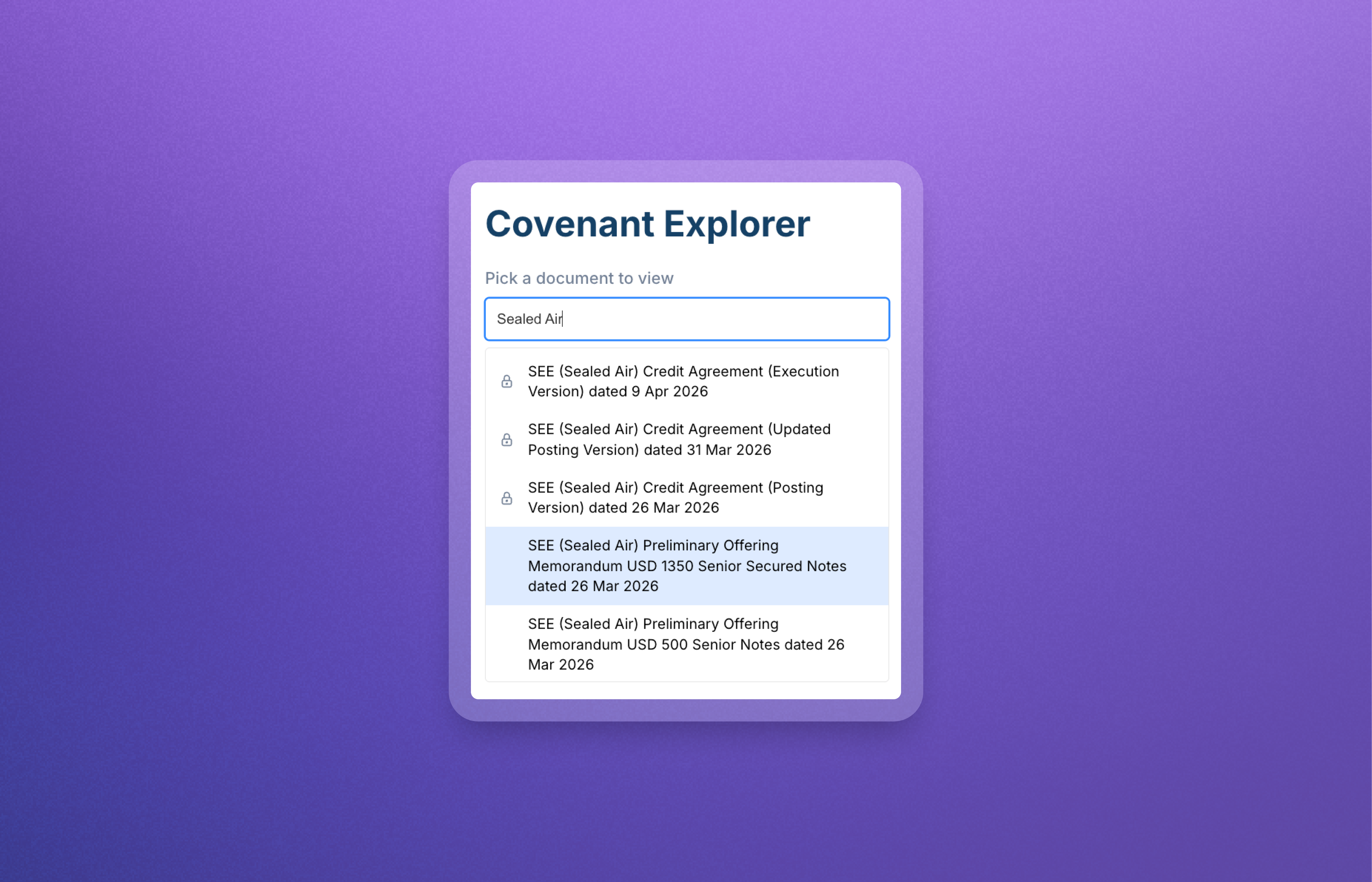 Covenant Explorer: Prompt 2 — Get fluent on covenant protections