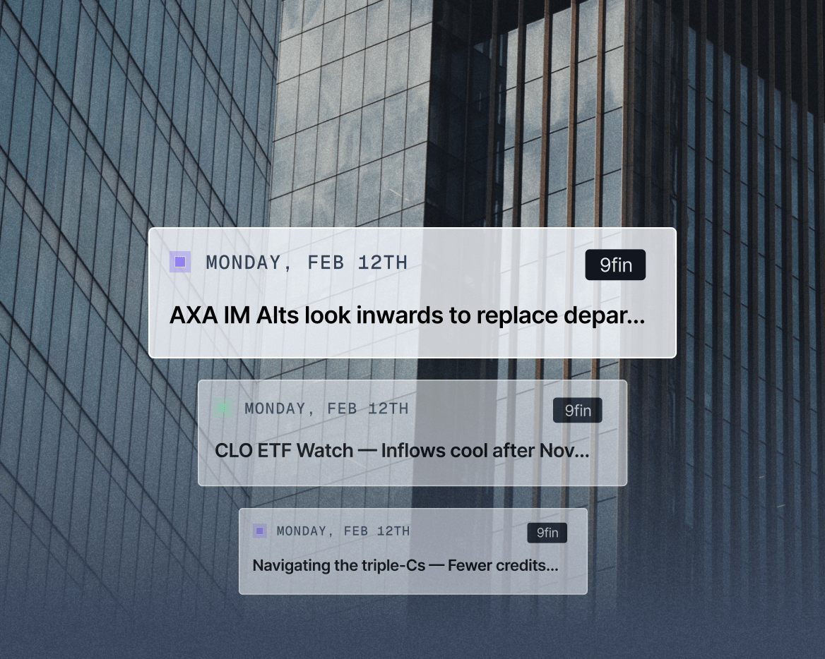 product mock up showing CLO news headlines
