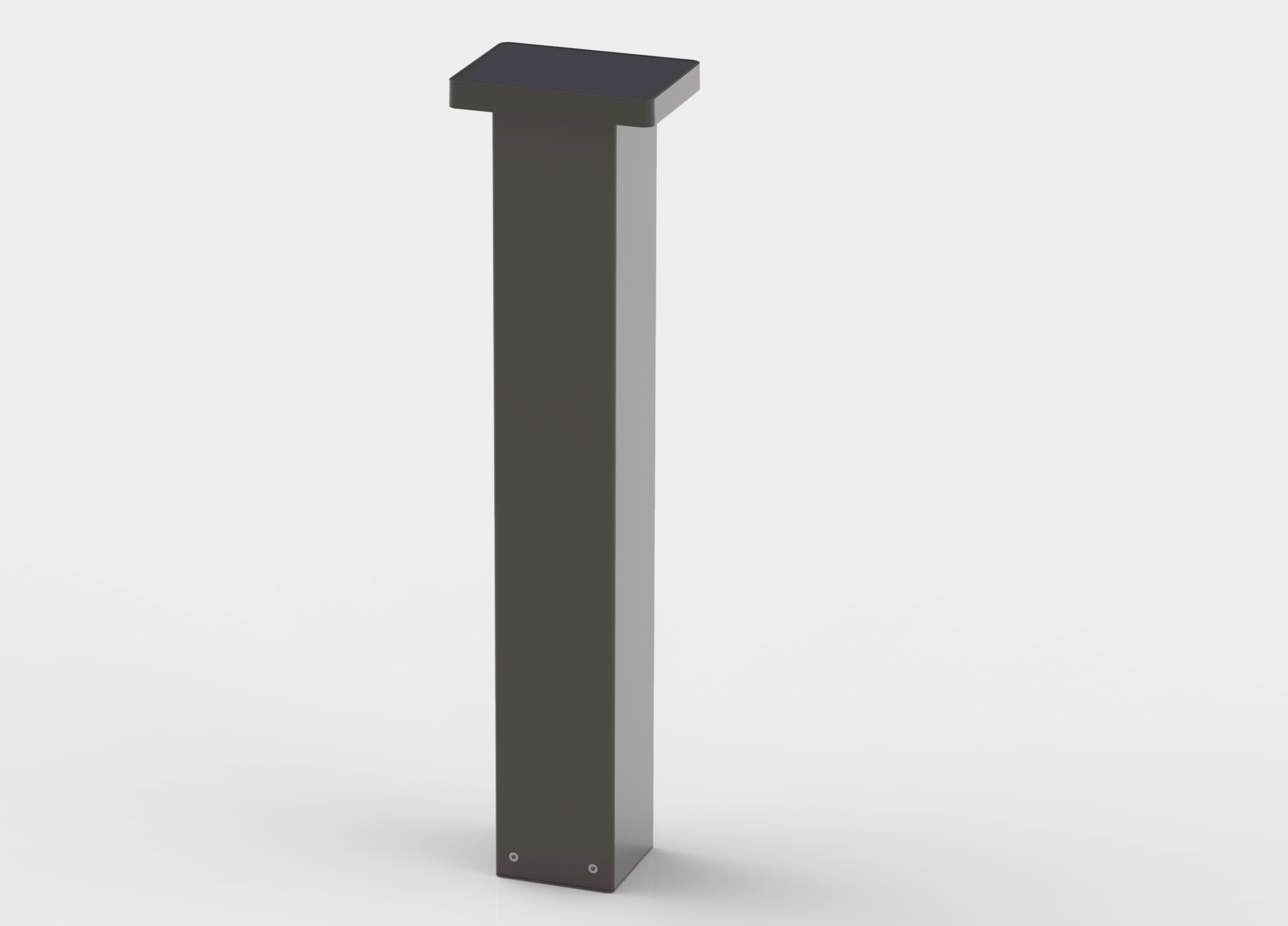 a full size rendering of a solar light, bollard type