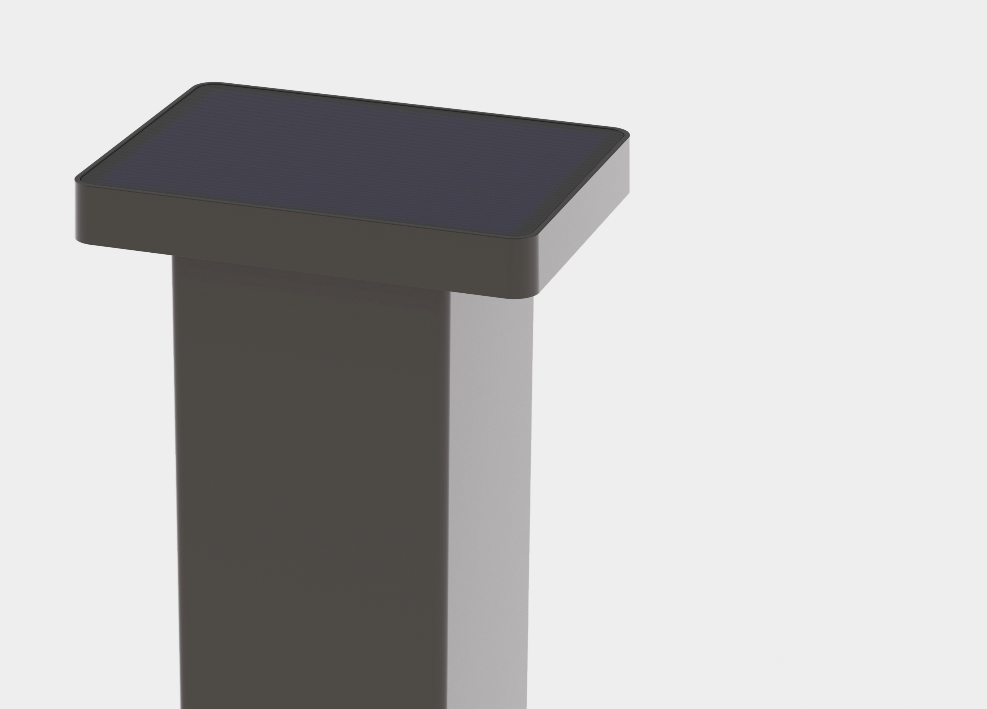 A solar light, bollard type