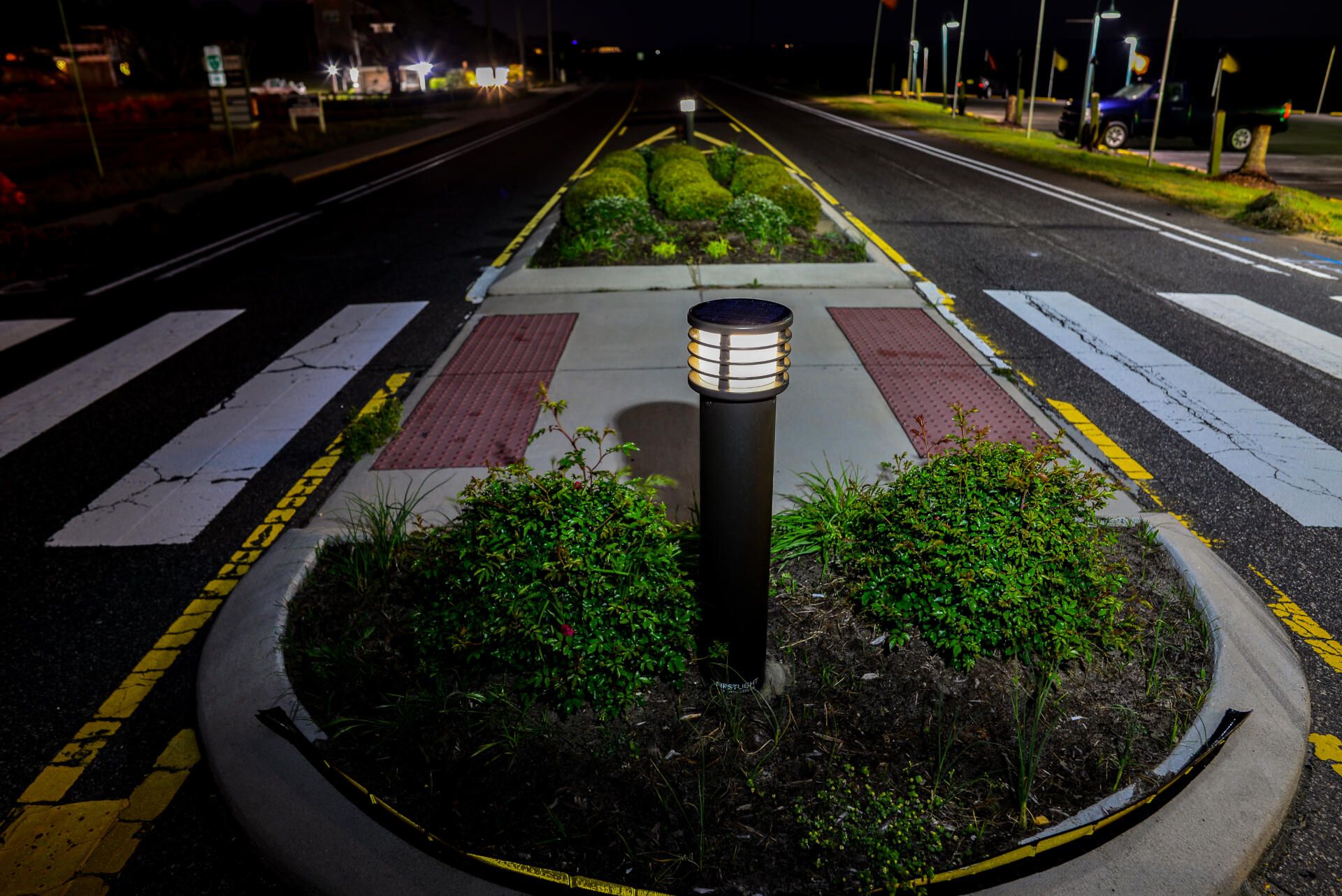WLB Architectural Solar Bollard in Town of Duck, NC